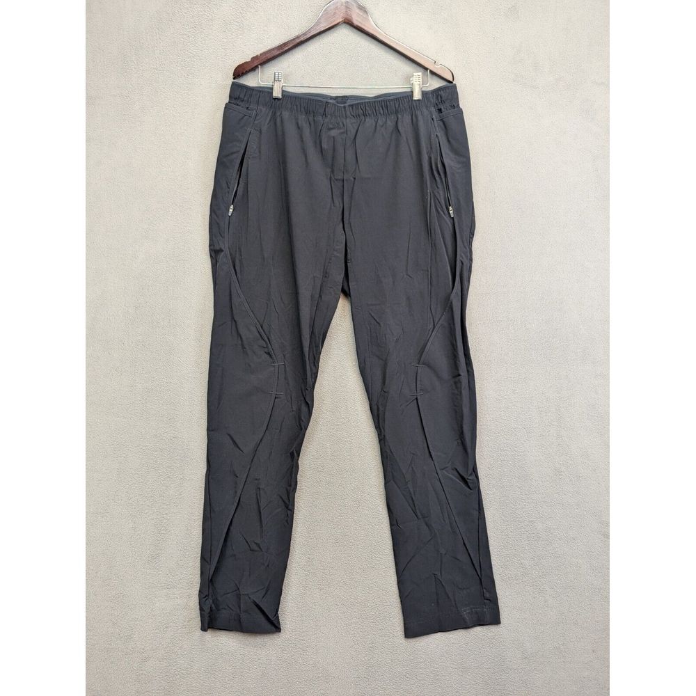 PASKHO XXL (38x32) Men's  Pants BLACK Nylon Elstane Stretch 2XL